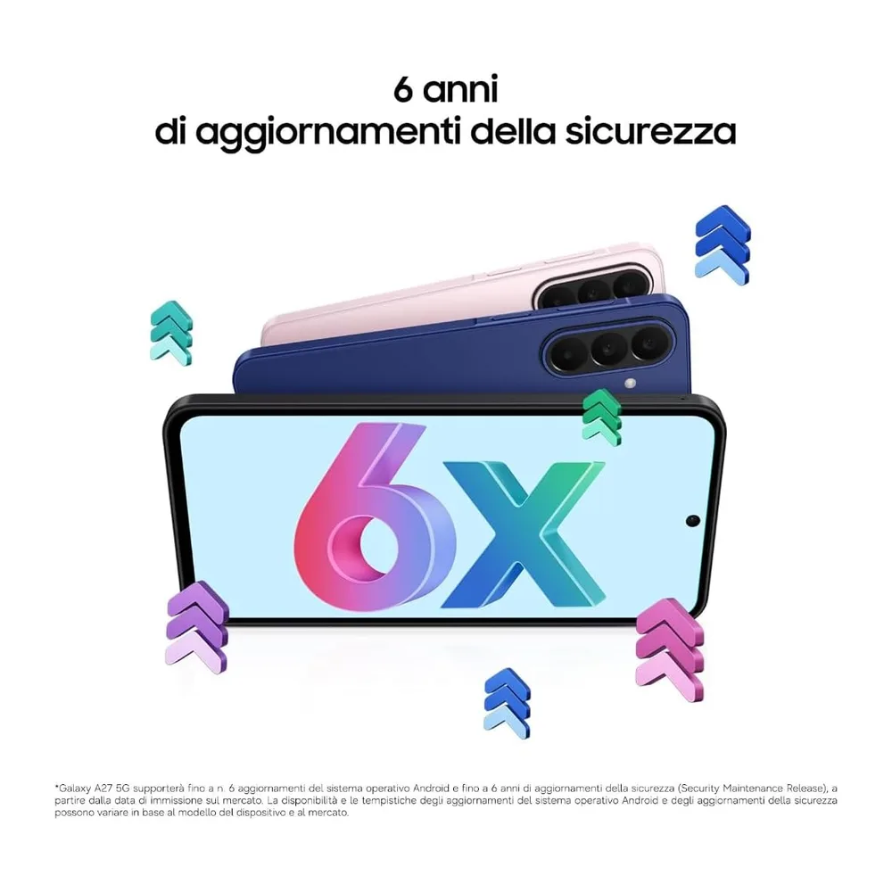 Samsung Galaxy A27 5G, 256GB, RAM 8GB, Black - Garanzia 2 Anni [Classe di efficienza energetica A] — 5
