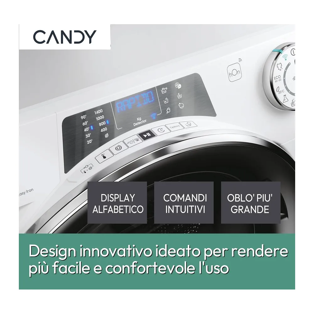 Candy RapidÓ PRO Lavatrice 9 kg 1400 Giri/min Bianco — 5