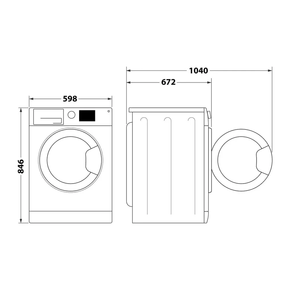 HPT 96D BS IT - Asciugatrice Classe A 9 Kg con Pompa di Calore Wifi Libera Installazione [Classe di — 2