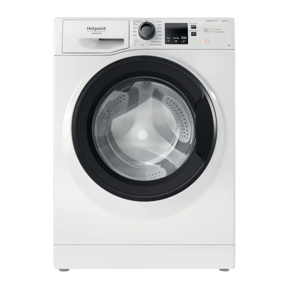 NF827WK IT - Lavatrice 8Kg 1200 Giri Carica Frontale Inverter Vapore Classe Energetica A [Classe di
