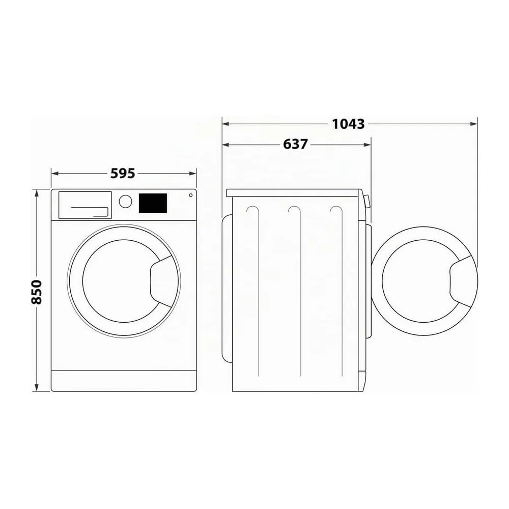NF827WK IT - Lavatrice 8Kg 1200 Giri Carica Frontale Inverter Vapore Classe Energetica A [Classe di — 2