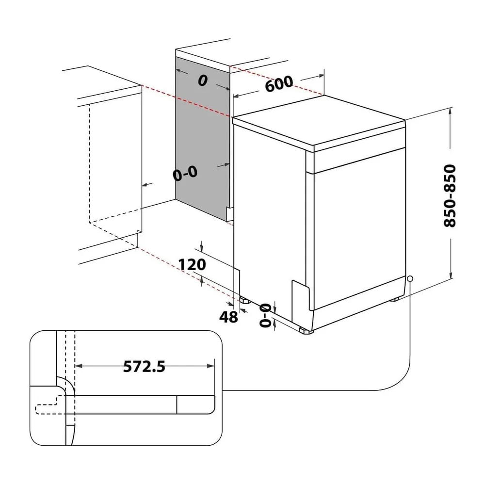 HA2FFC14BX - Lavastoviglie Libera installazione 14 Coperti Inox Classe Energetica D [Classe di efficienza — 3