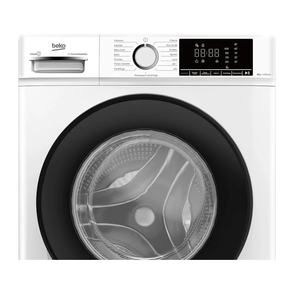 BMX8126DB - Lavatrice 8Kg 1200 Giri Inverter Vapore Carica Frontale Libera Installazione Classe Energetica A — 6