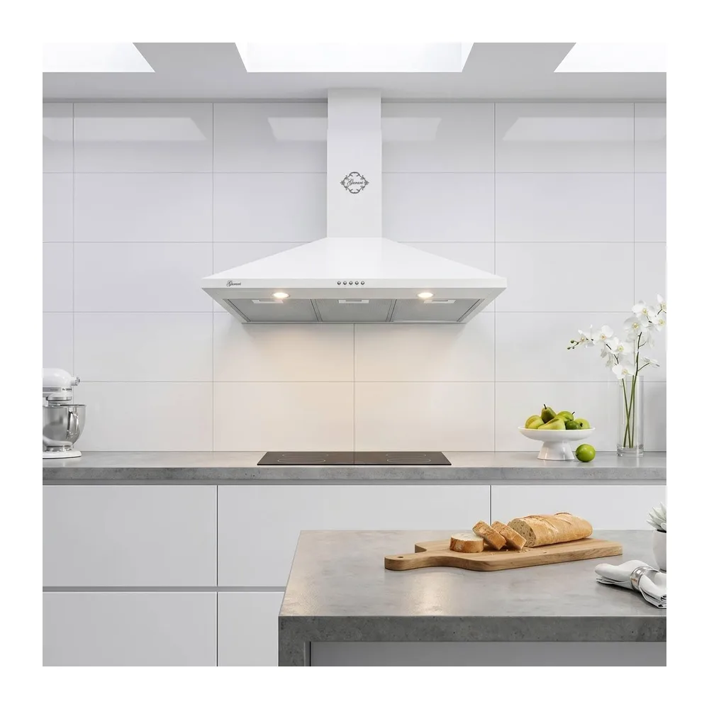 Gurari Cappa aspirante 90 cm GCH C 147 WH 9 N • Cappa da parete bianca • Potente motore 1000 m³/h • Cappa — 5