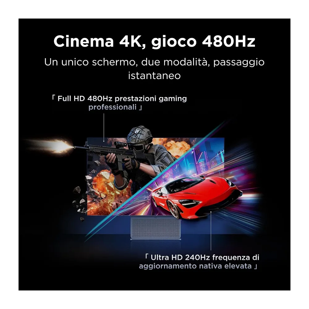 TCL OLED Monitor 32X3A 31.5”, 4K UHD (3840x2160) resolution, OLED+ technology, 240Hz, (480Hz FHD), Matte — 6