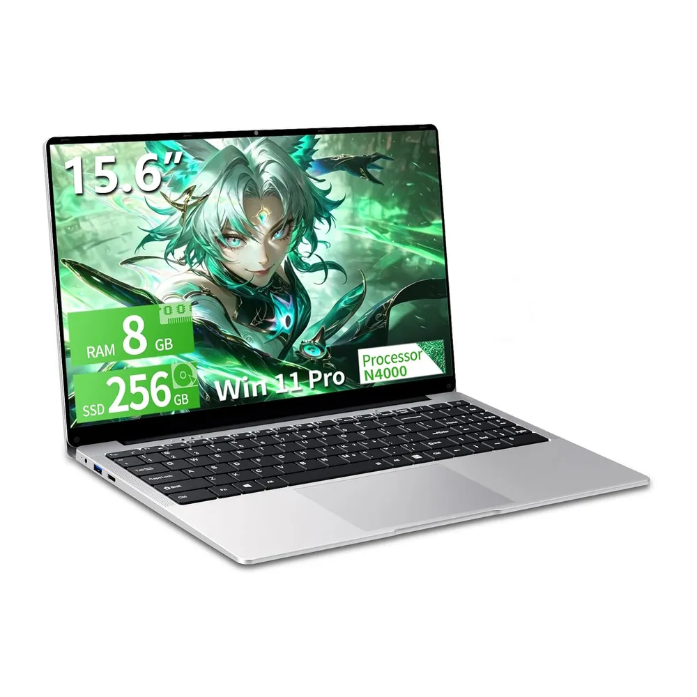 PC Portatile 15,6 Pollici Computer portatile Celeron N4000 Processore