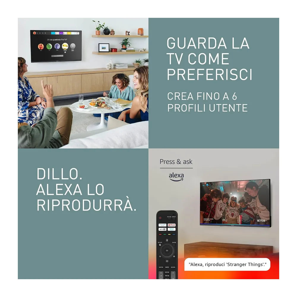 Panasonic TV-32S55AEZ, Serie S55 32 pollici Smart TV LED Full HD, 2024, Fire TV, HD Colour Engine, HDR, Alexa — 4