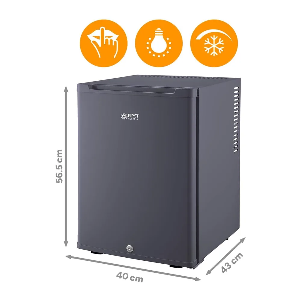 TZS First Austria - Mini Frigorifero 40L silenzioso - Piccolo Minifrigo con porta reversibile e luce interna — 2