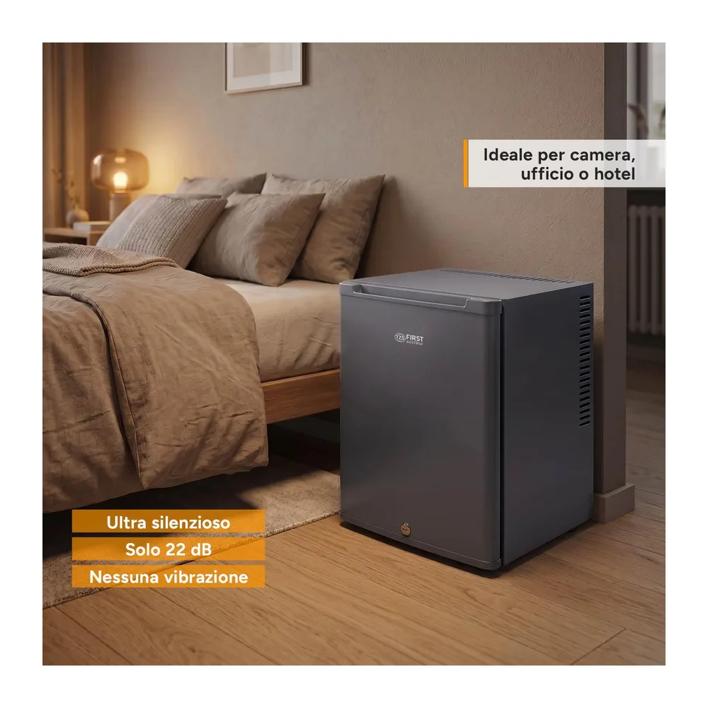 TZS First Austria - Mini Frigorifero 40L silenzioso - Piccolo Minifrigo con porta reversibile e luce interna — 3