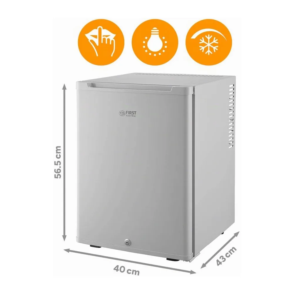 TZS First Austria - Mini Frigorifero 40L silenzioso - Piccolo Minifrigo con porta reversibile e luce interna — 2