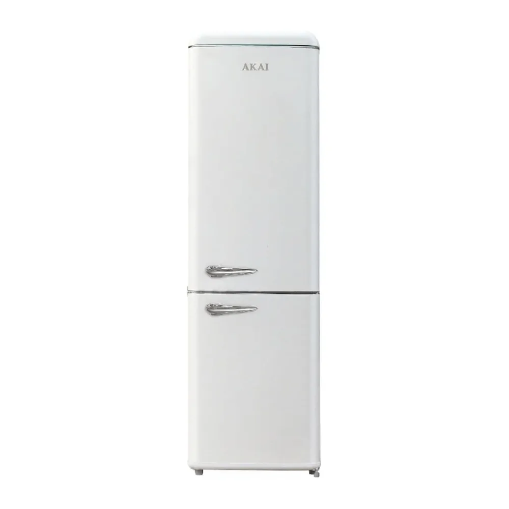 Akai Frigorifero Combinato Vintage Anni 50 CLASS301KCR 184,3x54,5 cm cl. E Crema [Classe di efficienza