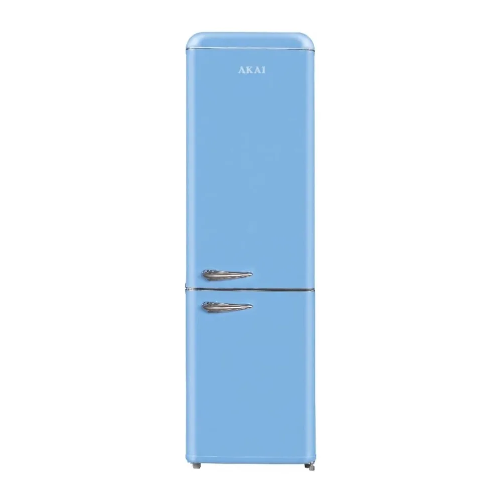 Akai Frigorifero Combinato Vintage Anni 50 CLASS301KBL 184,3x54,5 cm cl. E Blu