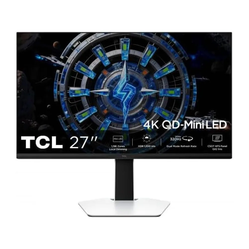 TCL 27C2A 27” QD-Mini LED Monitor, 4K UHD (3180x2160) resolution, 160Hz, (320Hz FHD), HFS (IPS) panel,