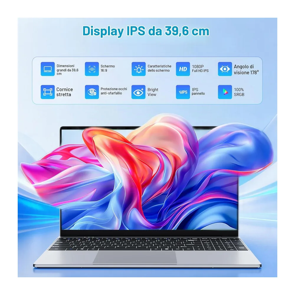 PC Portatile 15,6 Pollici con Processore Core M3-6Y30 — 2