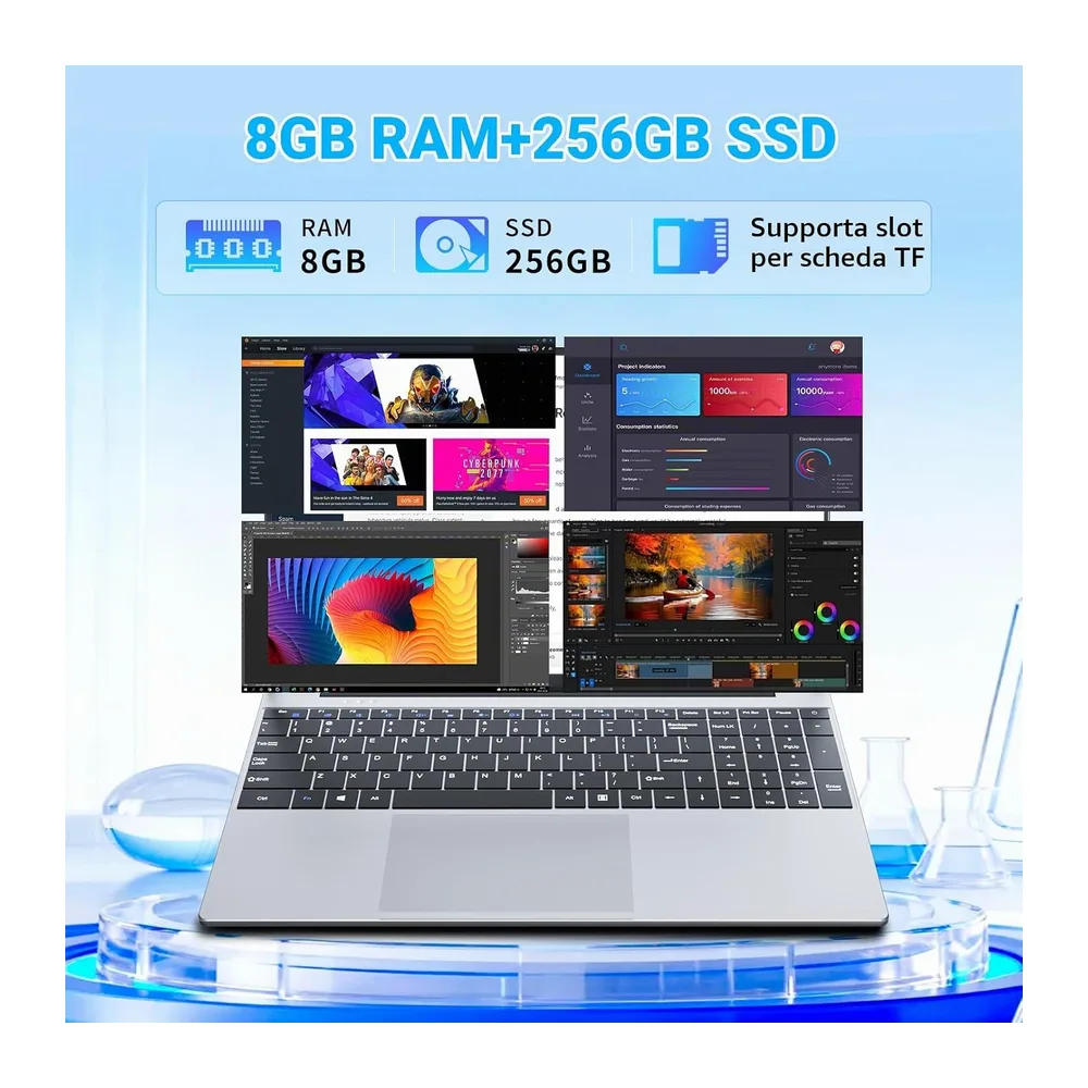 PC Portatile 15,6 Pollici con Processore Core M3-6Y30 — 3