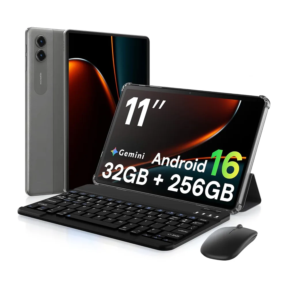 Tablet 11 Pollici Android 16 con Tastiera