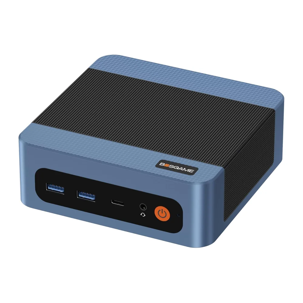 BOSGAME E5 Ryzen 3 5300U Mini PC, Windows 11 Pro, 4 Core, 8 Threads, Fino a 3,8 GHz, 16 GB DDR4 RAM, NVMe