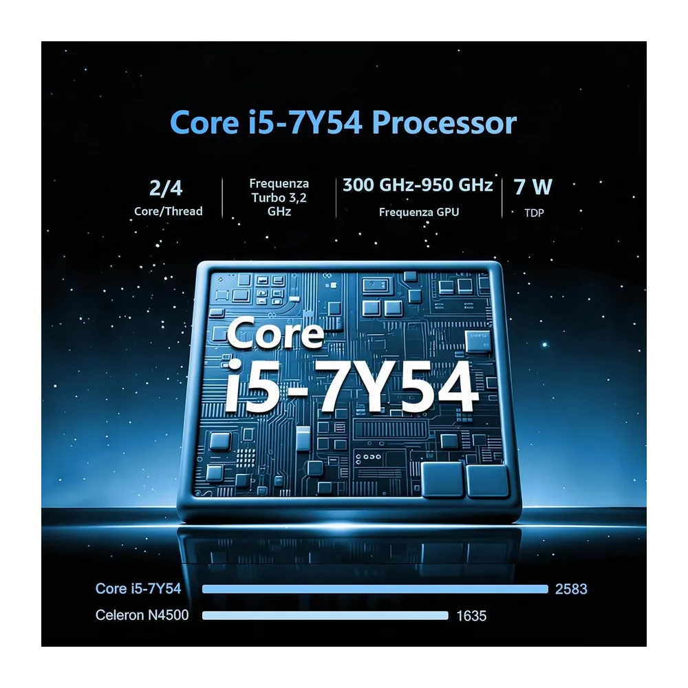 15,6 Pollici PC Portatile Core i5 7Y54 Processore — 2