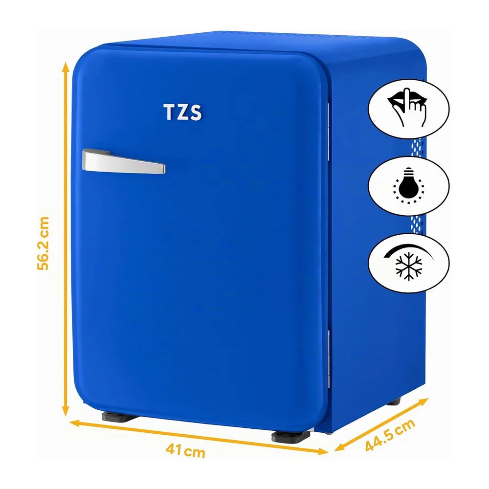 TZS First Austria - Mini Frigo Retro 40L - Silenzioso 22dB - Senza Compressore per Camera e Ufficio - Blu — 2