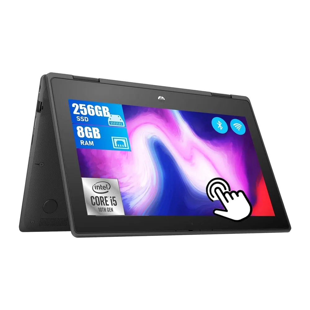 HP ProBook X360 11 G6 EE, 2 in 1 Touchscreen Business Laptop da 11,6" HD, Intel Core i5-10210Y, 8GB RAM,