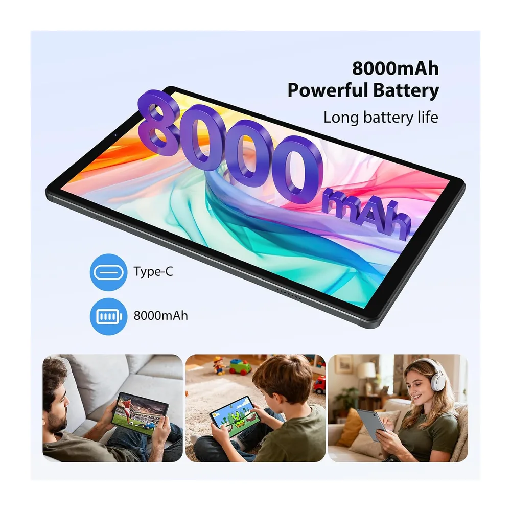 2K Android 16 Tablet, 36GB RAM, 512GB ROM (1TB Espandibile), 4G lte e 5G WiFi, Tablet 11 pollici, Octa-Core — 5