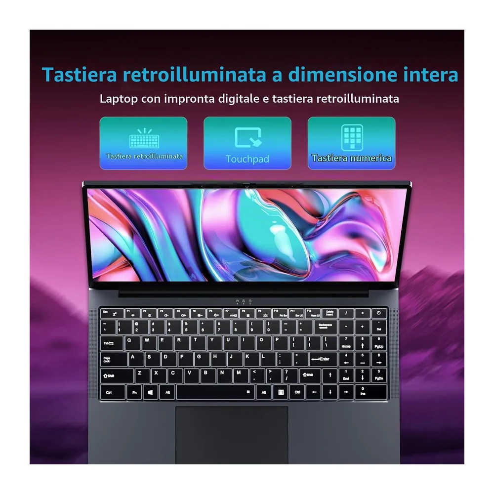 PC Portatile 16 Pollici Notebook Core i5 8210Y processore fino 3,6GHz — 5