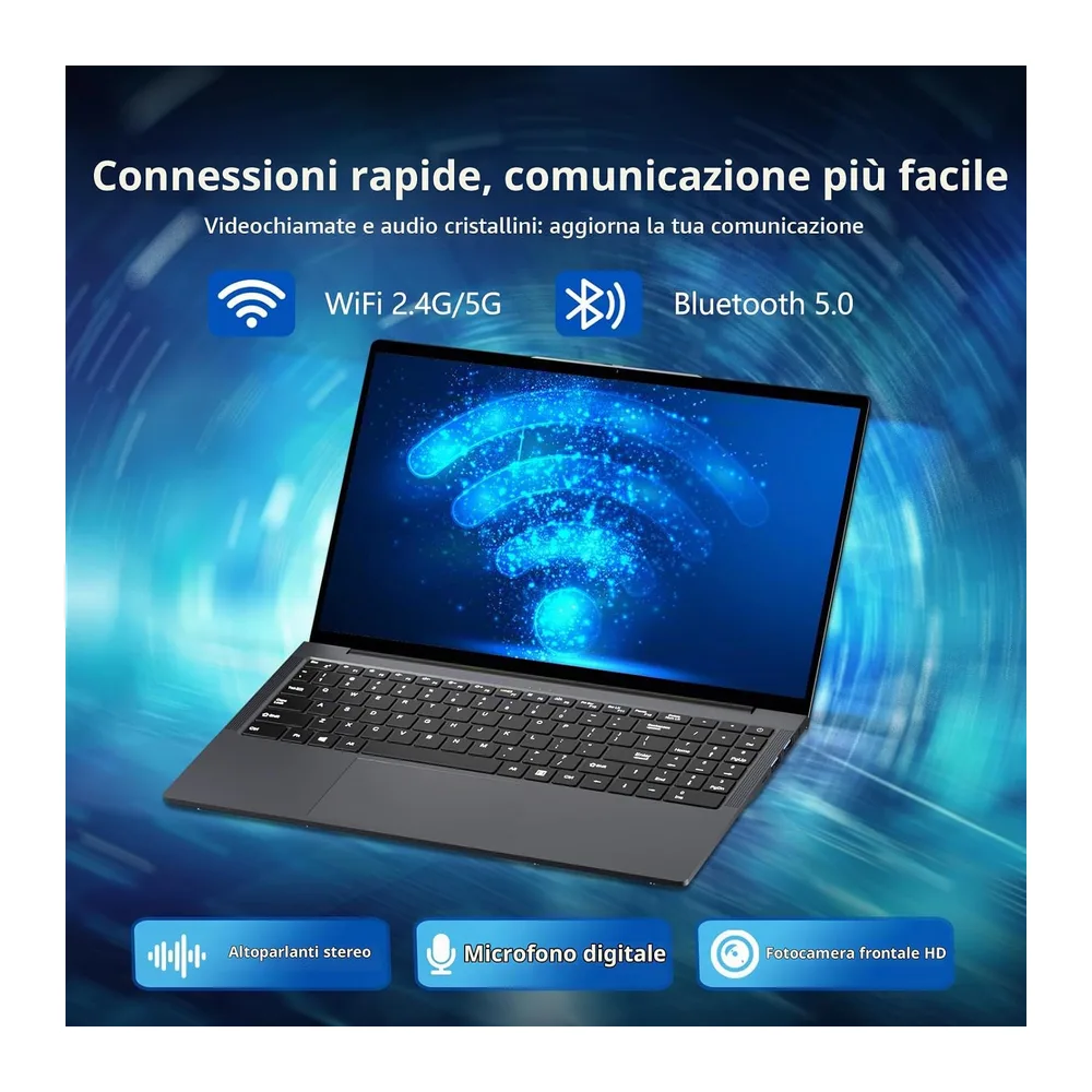 PC Portatile 15,6 Pollici Notebook Win 11 Core i3-8100Y Processore — 5