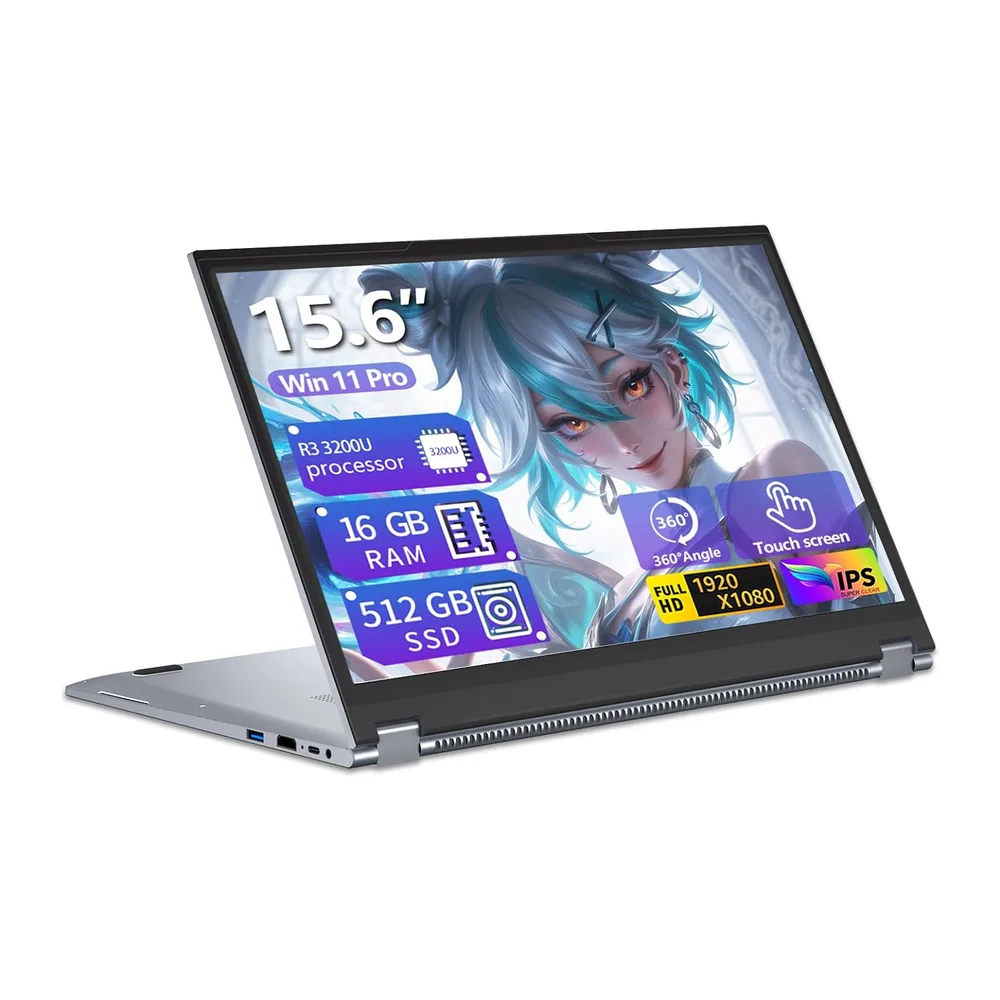 PC Portatile 2-in-1 Touchscreen da 15,6 Pollici