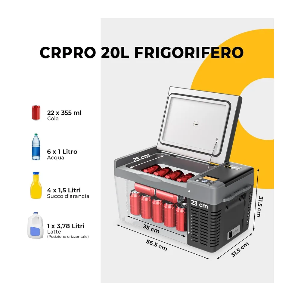 BougeRV CRPRO 20L Frigo auto a compressore — 2