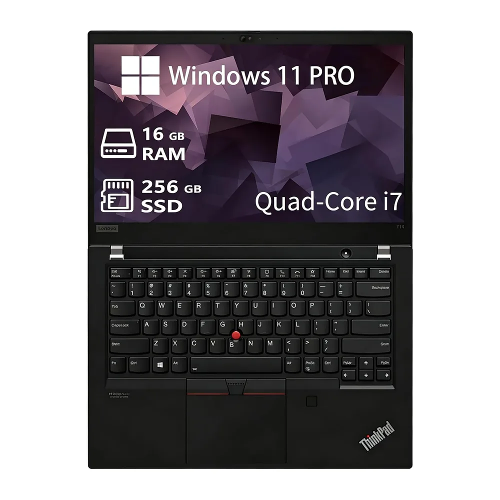 Lenovo ThinkPad T14 Gen 2 Notebook, Intel Core i7-1165G7, 14" FHD (1920x1080), 16GB RAM, 256GB SSD, Tastiera