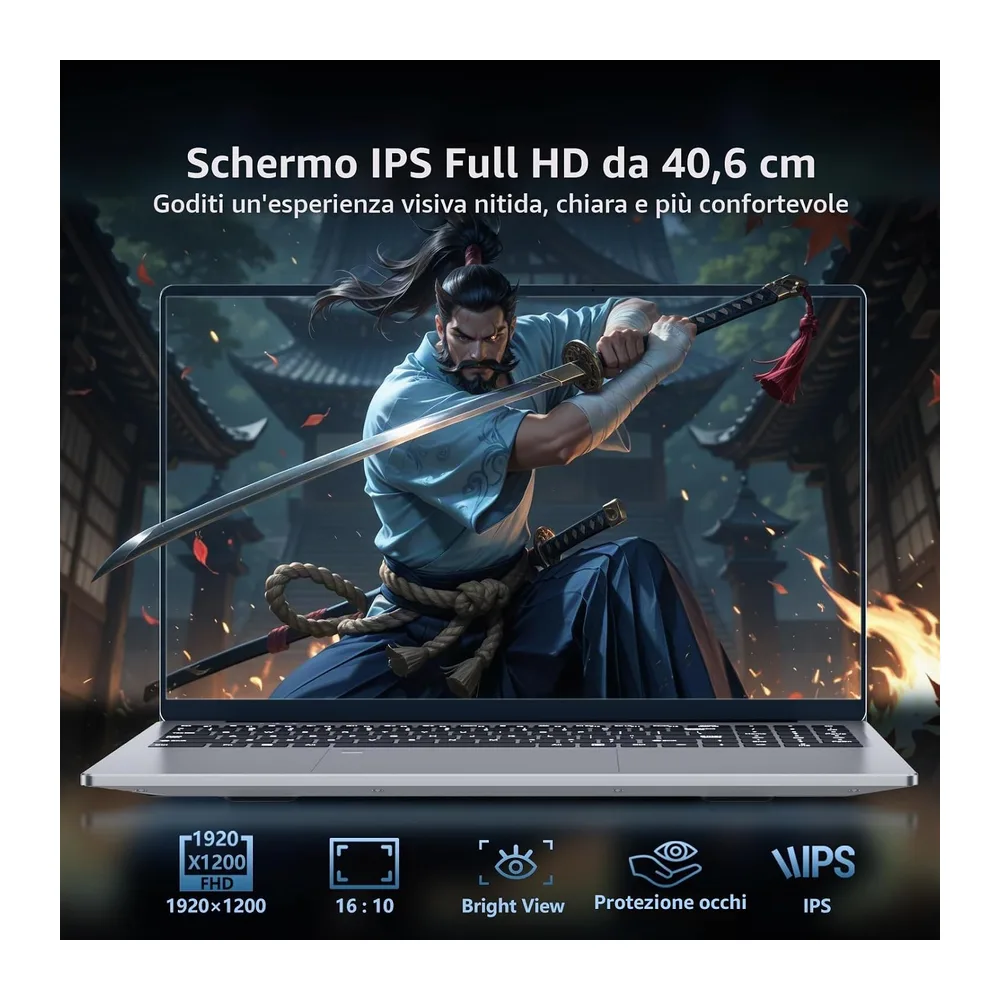 16" PC Portatile Core i7 6500U processore fino 3,1GHz — 3