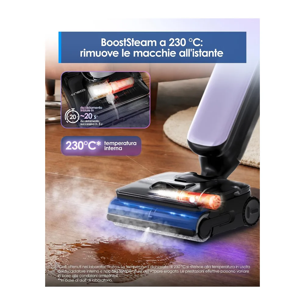 Tineco FLOOR ONE S9 Artist Boost Steam aspira e lava con ReverseScrub — 2