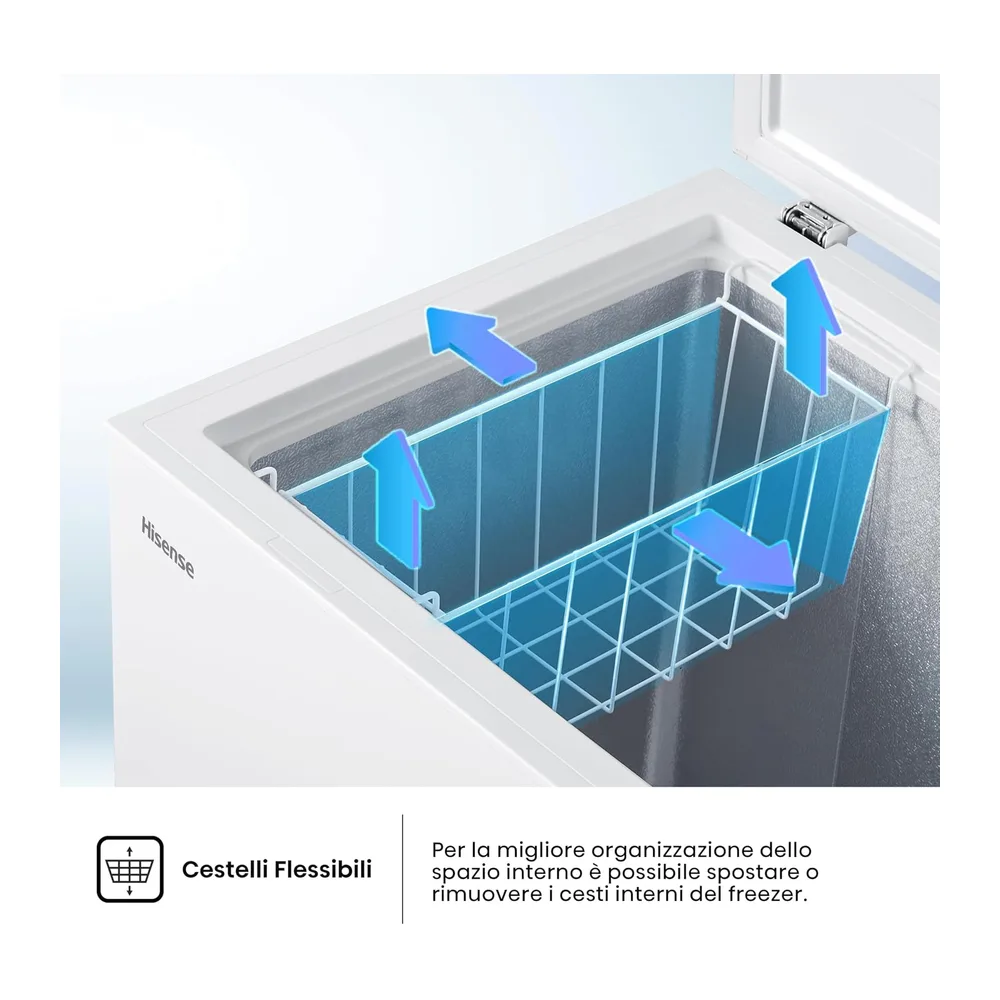 Hisense HCF100E NUOVO Congelatore a Pozzetto con capacità 97 litri — 4
