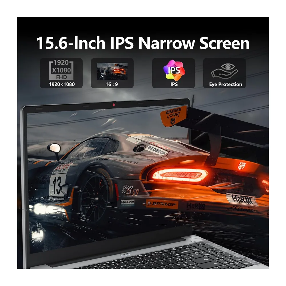 PC Portatile 15,6 Pollici Notebook Win 11 Ryzen 5 7430U (4.3GHz) Processore Grafica Radeon — 4