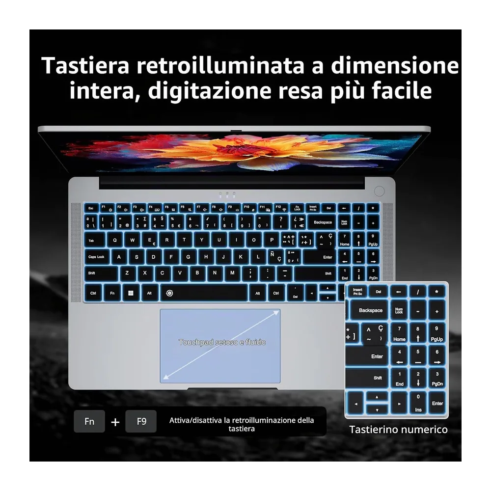 PC Portatile 15,6 Pollici Notebook Win 11 Ryzen 5 7430U (4.3GHz) Processore Grafica Radeon — 5