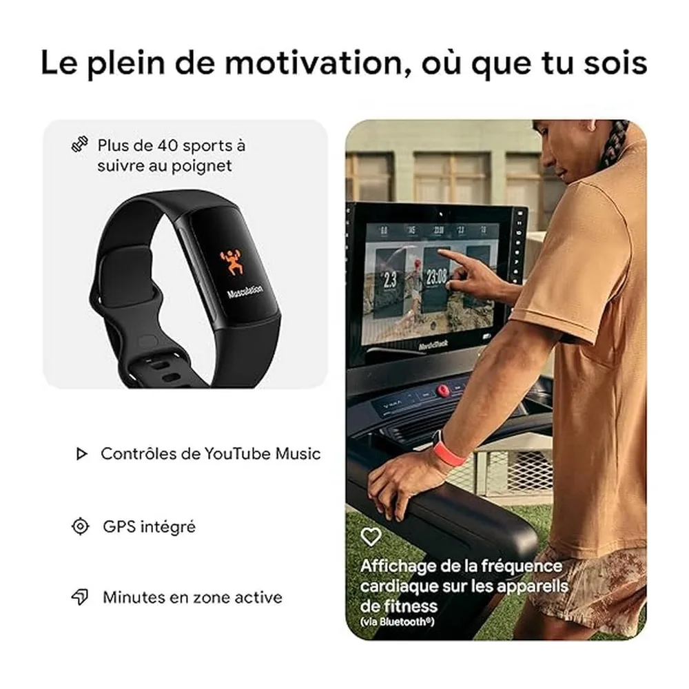 Fitbit Google Charge 6 Activity Tracker include un abbonamento Premium di 6 mesi — 3
