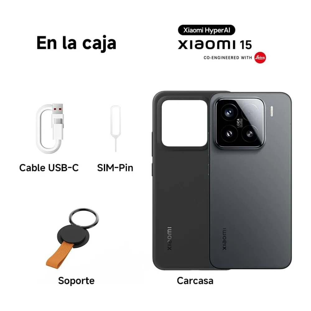 XIAOMI 15 Smartphone, 12+512GB, Nero, Fotocamera Principale Leica 50MP, Batteria 5240 mAh, HyperCharge 90 W, — 4