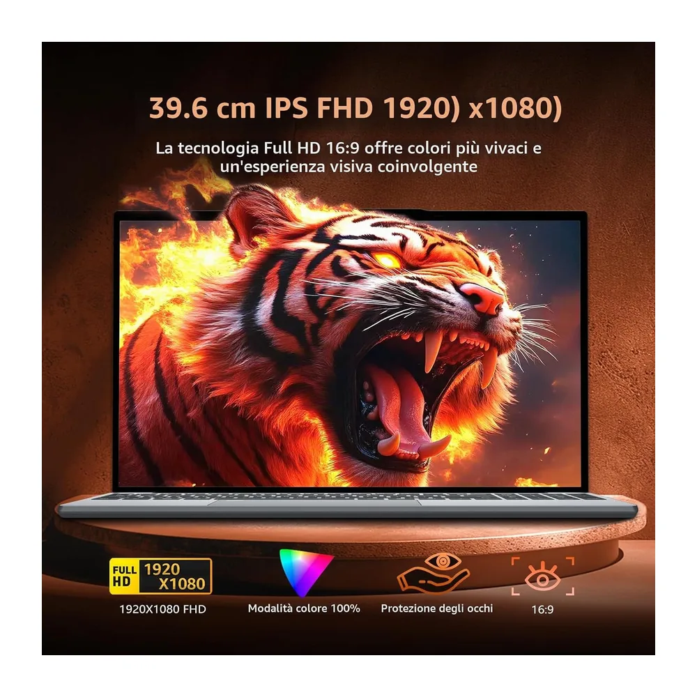 PC Portatile 16GB RAM 1TB SSD, Win 11 OS Notebook Twin Lake-N150 CPU, 15.6 Pollici Laptop FHD 1920*1080, — 2