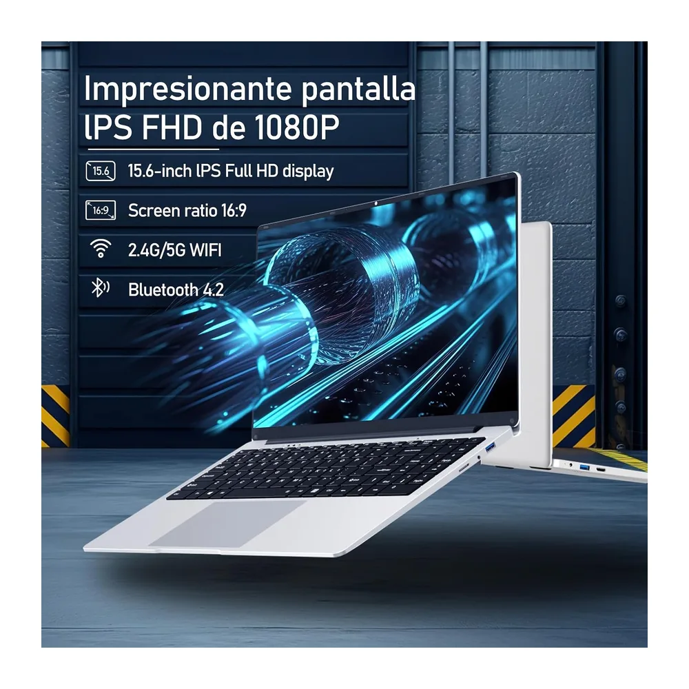 15,6 Pollici PC Portatile, Win 11 Notebook Celeron N4000 CPU, Laptop 8Go LPDDR4 256Go SSD, Computer Portatile — 2