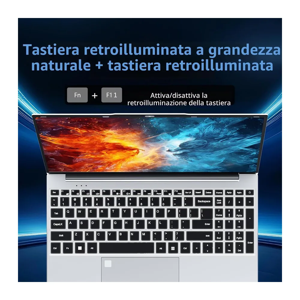 PC Portatile 15,6 pollici con Celeron N150 Processor — 5