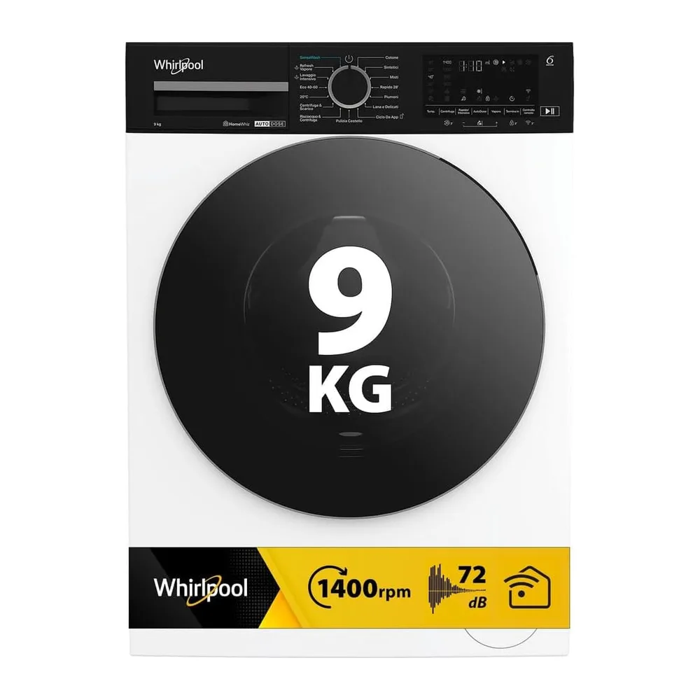 WPM99WADSIT - Lavatrice 9 Kg 1400 Giri Inverter Carica Frontale, Libera Installazione Classe Energetica A