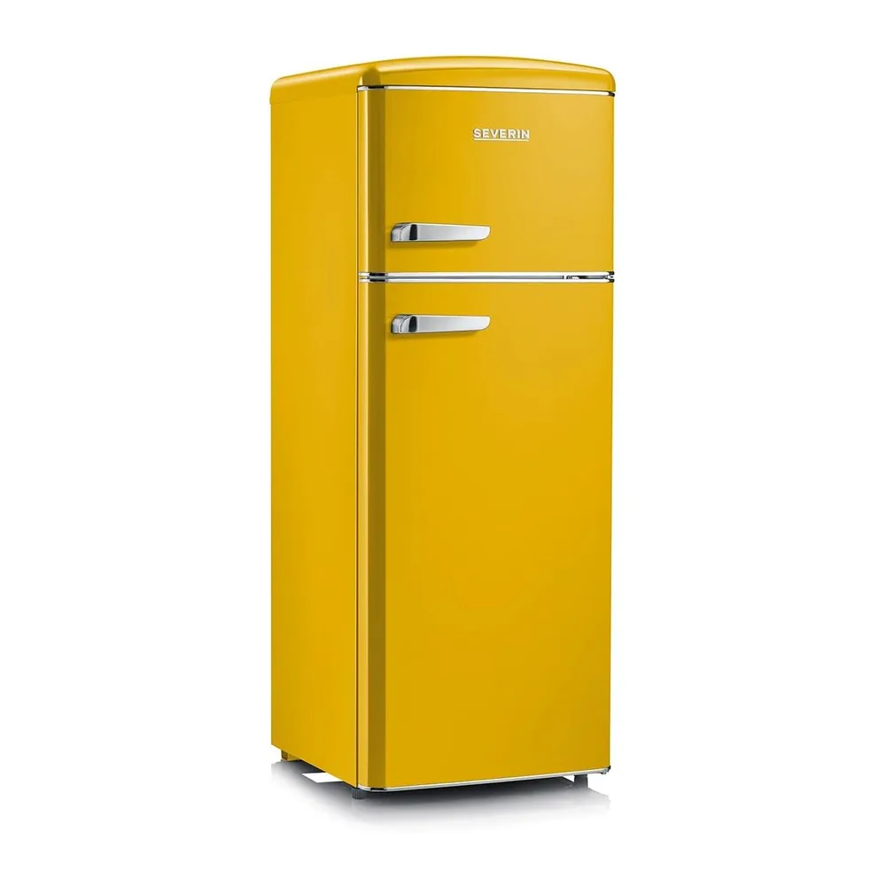 Severin RKG 8963 frigorifero con congelatore Libera installazione Giallo 206 L retro' vintage Cl. D [Classe
