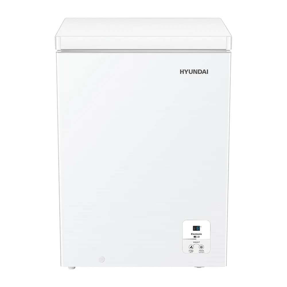 Hyundai Congelatore Orizzontale Bianco HCH100EDW01 Capacità 97 Litri Dual Cooling 4 Star Porta Singola