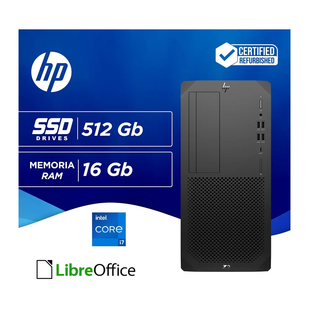HP Z2 Tower G5 Workstation – Intel i7-10700 8 Core 2.90GHz – Ram 16Gb SSD 512Gb – GTX 1070 8GB – Pc Desktop — 3