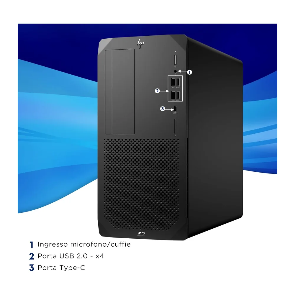 HP Z2 Tower G5 Workstation – Intel i7-10700 8 Core 2.90GHz – Ram 16Gb SSD 512Gb – GTX 1070 8GB – Pc Desktop — 5