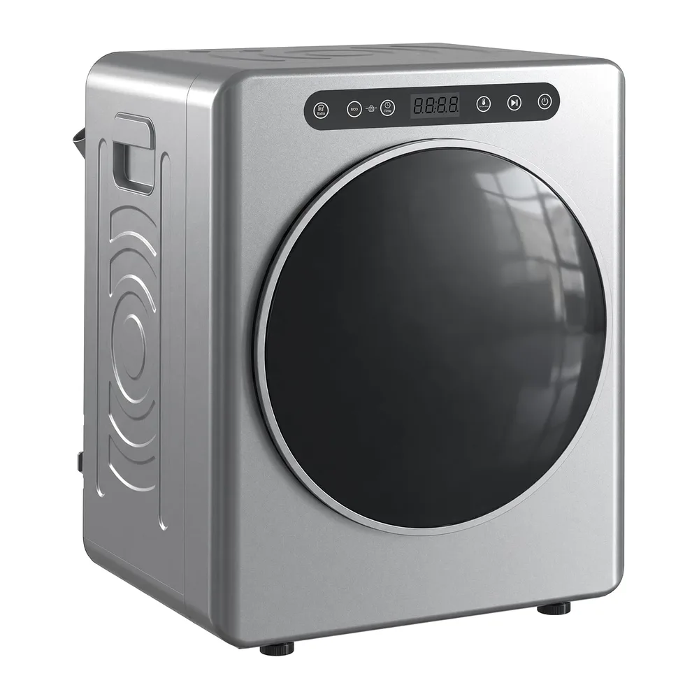 HOMCOM Asciugatrice Ventilata Mini 5kg con Sterilizzazione Argento [Classe di efficienza energetica B]