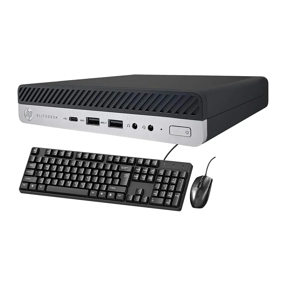HP EliteDesk 800 G5 Mini Desktop, Intel Core i5-9500T, 16 GB di RAM, SSD da 256 GB, WiFi, Bluetooth, tastiera — 2