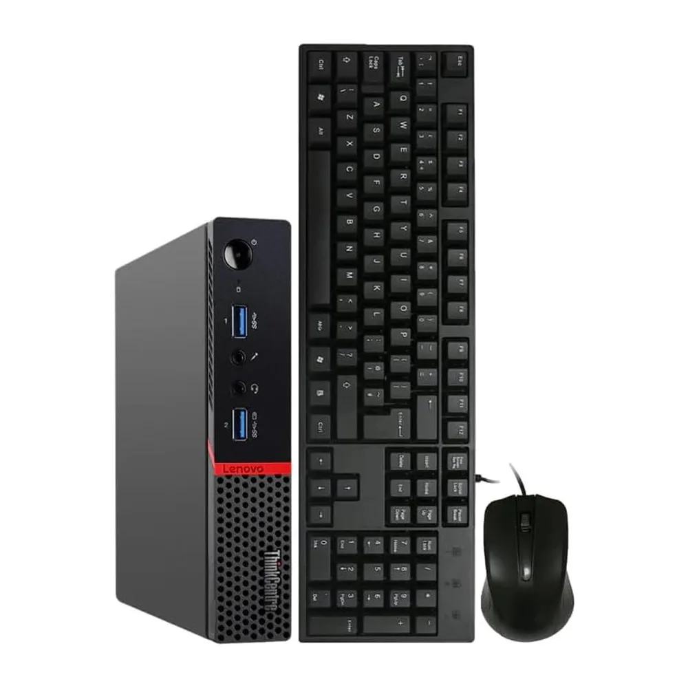 Lenovo ThinkCentre M700 Mini Desktop PC, Intel Core i5-6400T, 8 GB RAM, 256 GB SSD, Tastiera QWERTY — 2