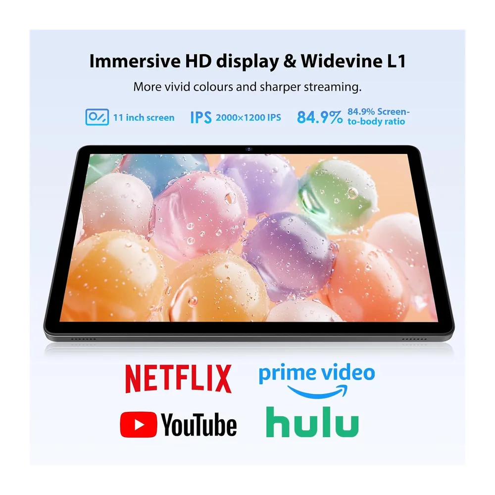 Tablet 11 Pollici Android 16 con 36GB RAM+512GB ROM (2TB TF),4G LTE & 5G WiFi,Octa-Core,8000mAh — 5