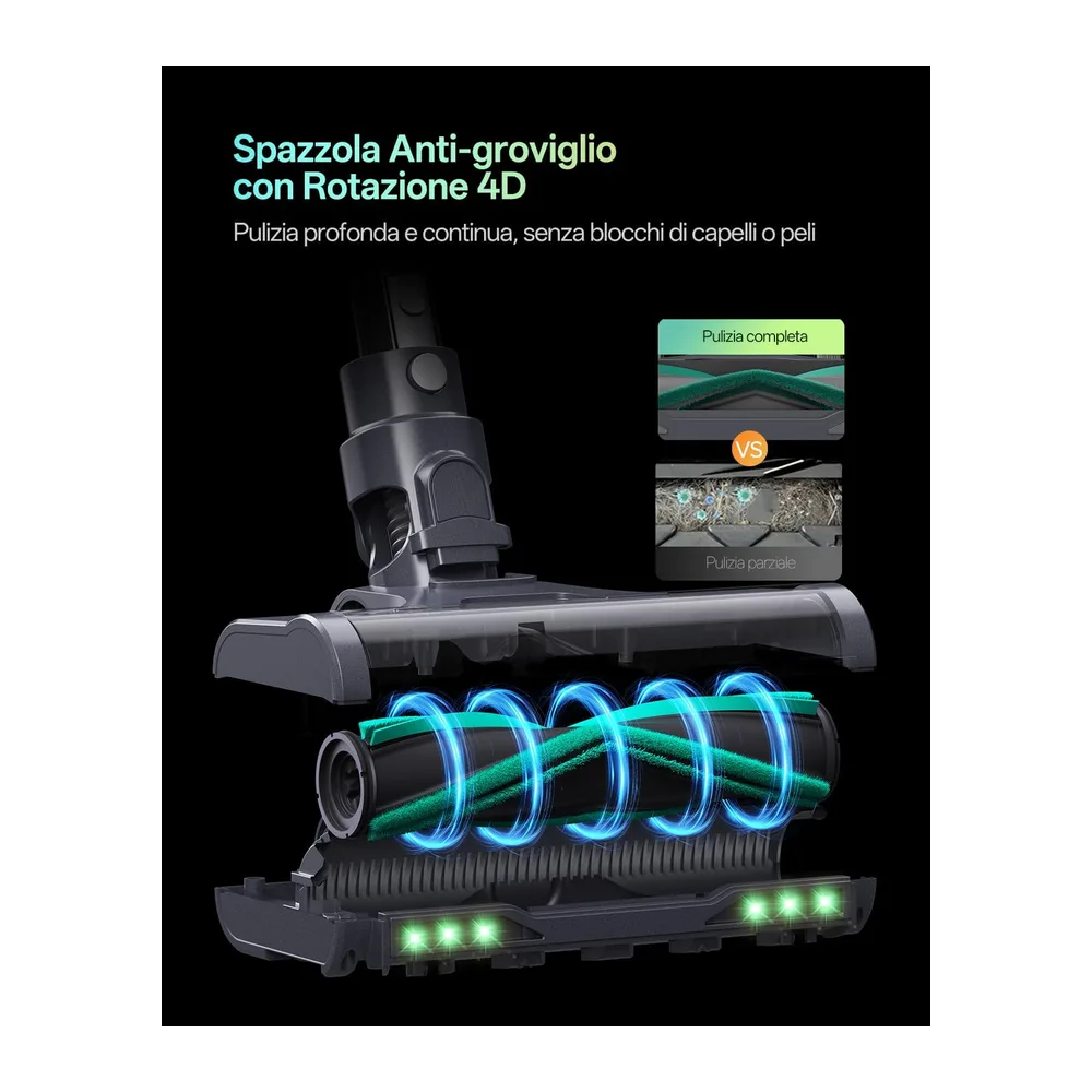 Vexilar Aspirapolvere Senza Fili Potente 65000Pa/ 60Min — 6